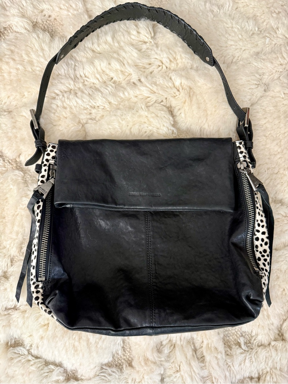 Aimee Kestenberg Lamb Leather Bali Hobo - Spotted Haircalf